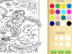 遊戲Sea Animal Coloring Book