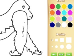 遊戲Gorilla Coloring Book for Kids