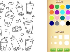遊戲Cute Boba Coloring Book for Kids