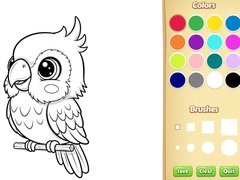 遊戲Kawaii Animal Coloring Book
