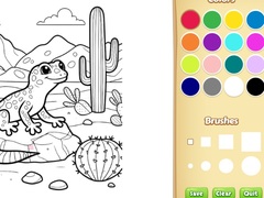 遊戲Desert Animals Coloring Book for Kids
