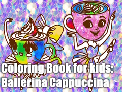 遊戲Coloring Book for kids: Ballerina Cappuccina 