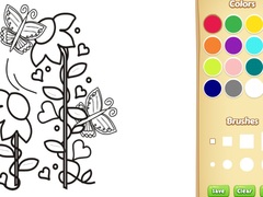 遊戲Butterflies and Flowers Coloring Book for Kids