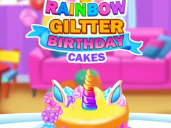 遊戲Rainbow Glitter Birthday Cakes