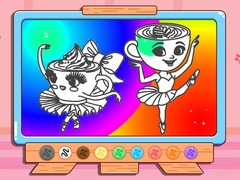 遊戲Coloring Book: Ballerina Cappuccin