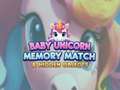 遊戲Baby Unicorn Memory Match & Hidden Objects