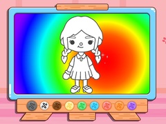 遊戲Coloring Book: Toca Boca Girl