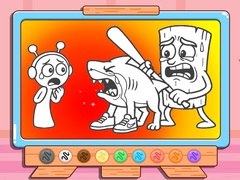 遊戲Coloring Book: Sprunki VS Tung Tung Sahur