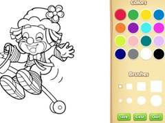 遊戲Clown Coloring Pages
