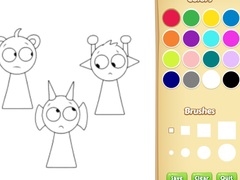 遊戲Sprunki Coloring Pages