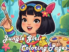 遊戲Jungle Girl: Coloring Pages