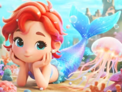 遊戲Jigsaw Puzzle: Chibi Mermaid Marshmallow Jellyfish