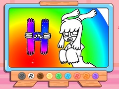 遊戲Coloring Book: Alphabet Lore H