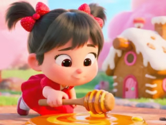 遊戲Jigsaw Puzzle: Honey Girl Candy House