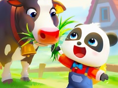 遊戲Jigsaw Puzzle: Baby Panda Cow Ranch