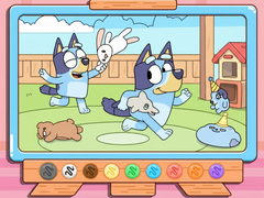 遊戲Coloring Book: Bluey & Bingo Chasing Play