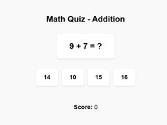 遊戲Math Quiz Addition