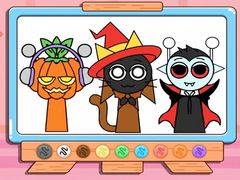 遊戲Coloring Book: Incredibox Sprunki Halloween