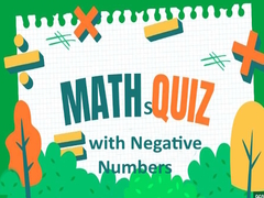 遊戲Maths Quiz with Negative Numbers