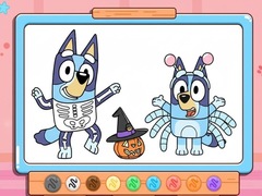 遊戲Coloring Book: Bluey Halloween Costume