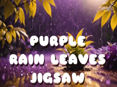 遊戲Purple Rain Leaves Jigsaw