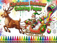 遊戲Christmas Reindeer Coloring Pages