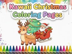 遊戲Kawaii Christmas Coloring Pages