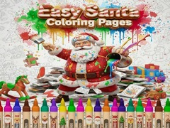 遊戲Easy Santa Coloring Pages
