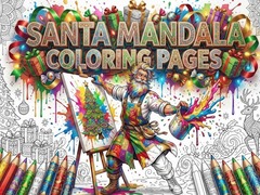 遊戲Santa Mandala Coloring Pages