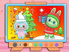 遊戲Coloring Book: Christmas Labubu