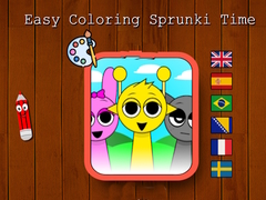 遊戲Easy Coloring Sprunki Time