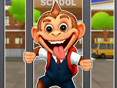 遊戲Jigsaw Puzzle: Monkey Student School Prank