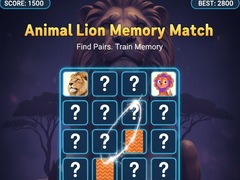 遊戲Animal Lion Memory Match