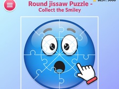 遊戲Round jigsaw Puzzle - Collect the Smiley