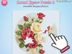 遊戲Round jigsaw Puzzle 2 - Assemble Bouquet flowers