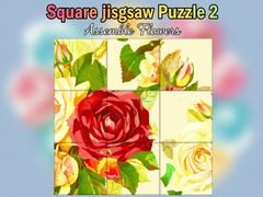 遊戲Square jigsaw Puzzle 2  Assemble Flowers