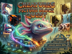 遊戲Creatures Picture Block Quest