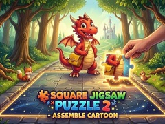 遊戲Square jigsaw Puzzle 2 - Assemble Cartoon