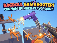 遊戲Ragdoll Gun Shooter! Cannon Spinner Playground