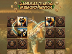 遊戲Animal Tiger Memory Match
