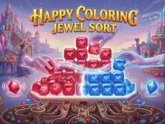 遊戲Happy Coloring Jewel Sort