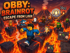 遊戲Obby: Brainrot escape from Lava