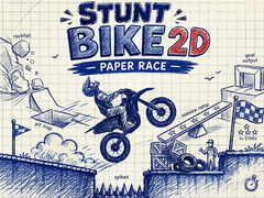 遊戲Stunt Bike 2D Paper Race