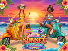 遊戲Besties Sunset Scooter Rider