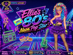 遊戲Ellie’s 80’s Neon Pop Star