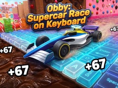 遊戲Obby: Supercar Race on Keyboard